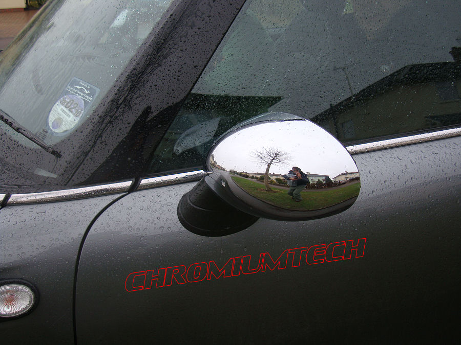 Chromiumtech CHROME Mirror Cap Covers for MK1 2001 2006 MINI Cooper ONE Cooper S Convertible Hatch RHD R50 R52 R53 Mods4U Car Performance Parts and Modification Parts